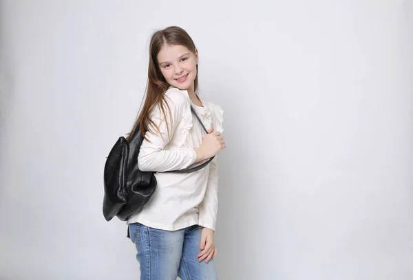 Beautiful Studio Portrait European Caucasian Teen Girl — Stock Photo, Image