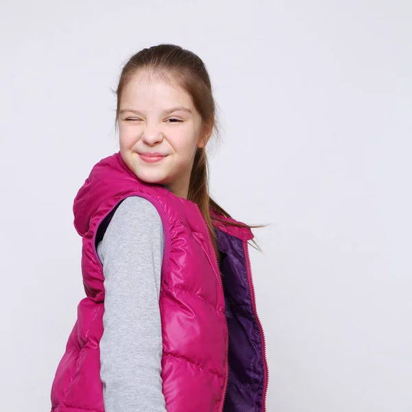 Precioso Retrato Europeo Caucásico Adolescente Chica — Foto de Stock