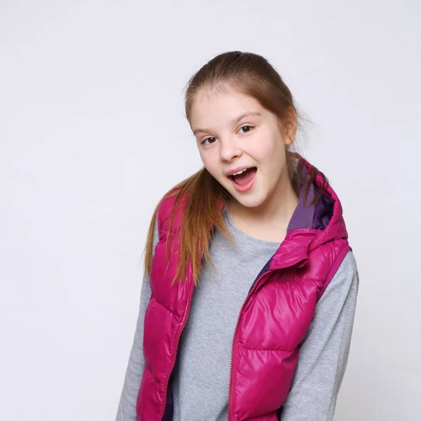 Precioso Retrato Europeo Caucásico Adolescente Chica —  Fotos de Stock