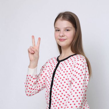 Güzel Avrupa beyaz genç kız portresi