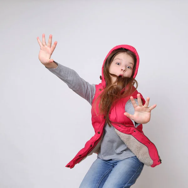 Precioso Retrato Europeo Caucásico Adolescente Chica — Foto de Stock