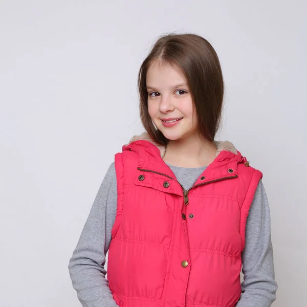 Európai Kaukázusi Tini Lány Szép Portréja — Stock Fotó