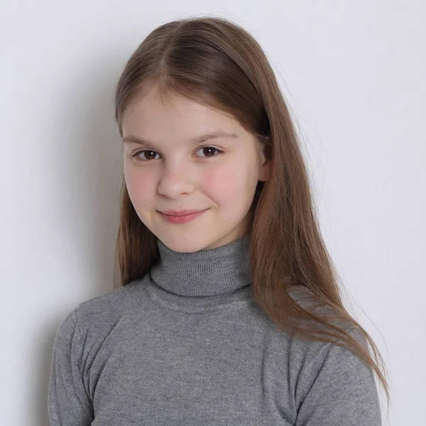 Európai Kaukázusi Tini Lányok Stúdió Portréja — Stock Fotó