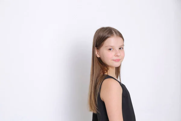 Afbeelding Van Mooie Vrolijke Kaukasische Jonge Tiener Model — Stockfoto