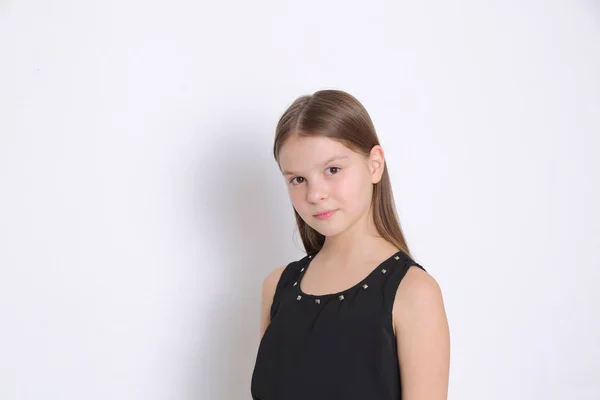Szép Vidám Kaukázusi Fiatal Tini Modell Képe — Stock Fotó