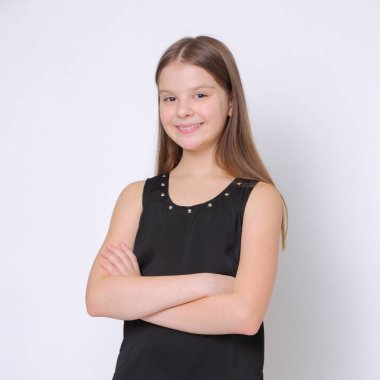 Görüntü güzel neşeli beyaz genç teen modeli