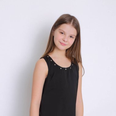 Görüntü güzel neşeli beyaz genç teen modeli