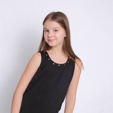 Görüntü güzel neşeli beyaz genç teen modeli