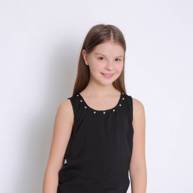 Görüntü güzel neşeli beyaz genç teen modeli