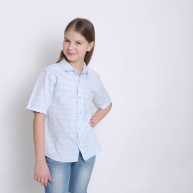 Görüntü güzel neşeli beyaz genç teen modeli