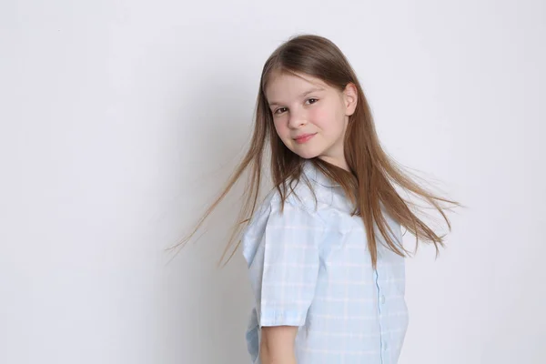 Bild Vackra Glada Kaukasiska Ung Tonåring Modell — Stockfoto