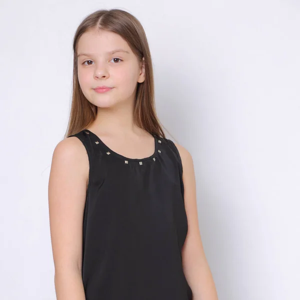 Afbeelding Van Mooie Vrolijke Kaukasische Jonge Tiener Model — Stockfoto