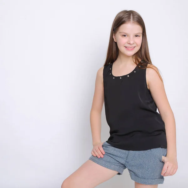 Obrázek Krásný Veselý Kavkazské Mladou Dospívající Modelu — Stock fotografie