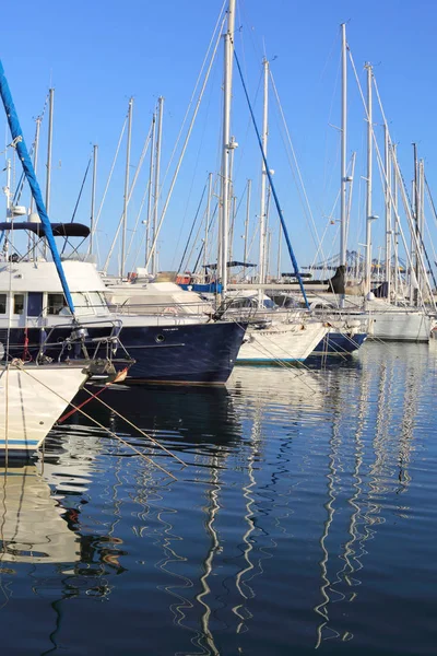 Valencia Espanha Junho 2018 Bela Vista Sobre Porto Marítimo Marina — Fotografia de Stock