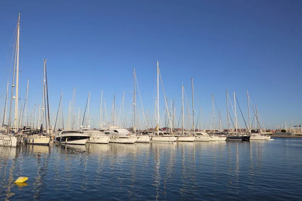 Valencia Spanien Juni 2018 Schöner Blick Auf Den Marinahafen Bei — Stockfoto