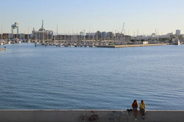 Valencia Spanje Juni 2018 Prachtig Uitzicht Marina Haven Aan Zee — Stockfoto