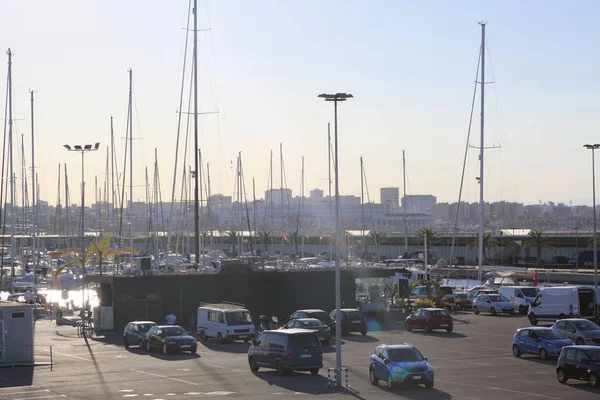 Valencia Spanje Juni 2018 Prachtig Uitzicht Marina Haven Aan Zee — Stockfoto