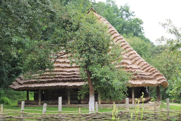 Polonia Sanok Agosto 2018 Auténticos Edificios Antiguos Madera Museo Etnográfico — Foto de Stock