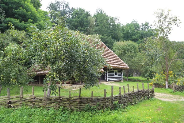 Polen Sanok August 2018 Authentische Alte Hölzerne Gebäude Ethnographischen Museum — Stockfoto