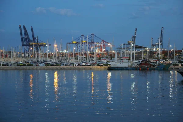 Valencia Spain June 2018 Beautiful View Yachts Sea Port Summer — Stock Photo, Image