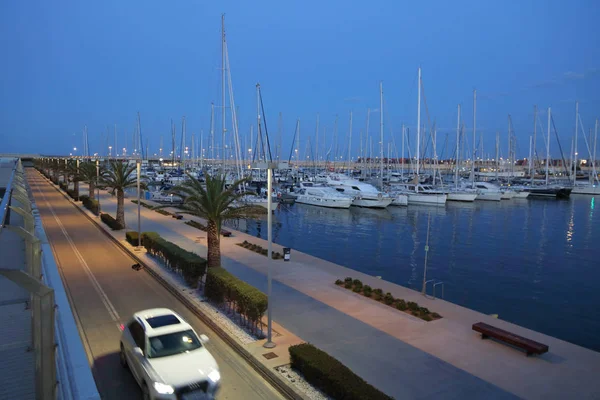 Valencia España Junio 2018 Hermosa Vista Yates Puerto Marítimo Temporada — Foto de Stock