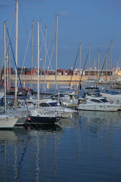 Valencia España Junio 2018 Hermosa Vista Yates Puerto Marítimo Temporada — Foto de Stock