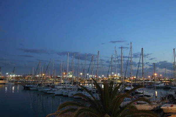 Valencia Espagne Juin 2018 Belle Vue Sur Les Yachts Port — Photo
