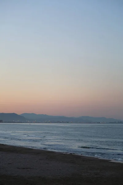 Picturesque Sunset View Sea Valencia — Stock Photo, Image