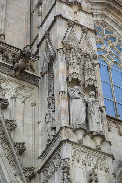 Barcelona Catalonia Spain June 2018 Details Holy Church Cathedral Basilica — Stock Photo, Image