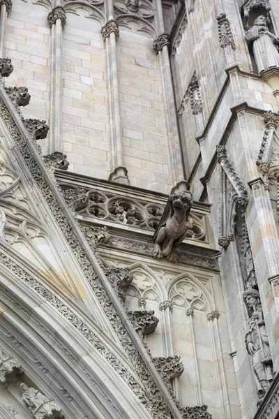 Barcelona Catalonia Espanha Junho 2018 Detalhes Catedral Santa Igreja Basílica — Fotografia de Stock