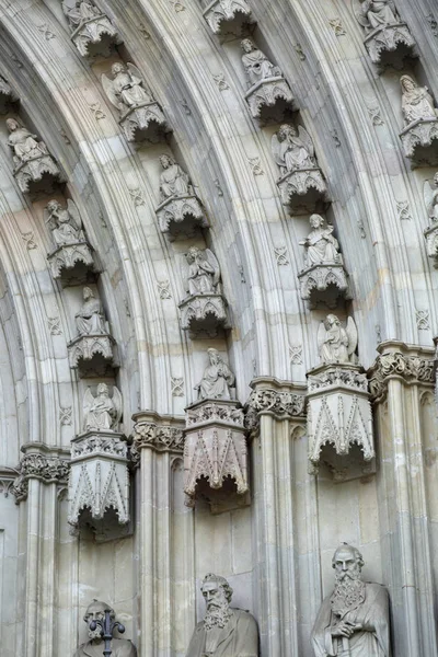 Barcelona Catalonia Espanha Junho 2018 Detalhes Catedral Santa Igreja Basílica — Fotografia de Stock