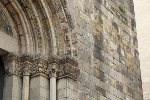 Barcelona Katalonya Spanya Haziran 2018 Ayrıntılar Kutsal Kilise Katedral Bazilikanın — Stok fotoğraf