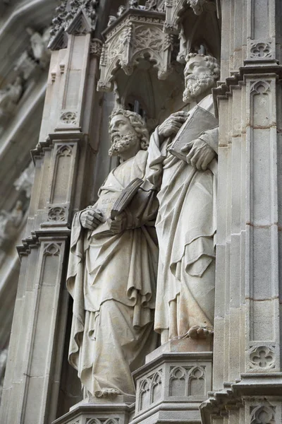 Barcelona Catalonia Spain June 2018 Details Holy Church Cathedral Basilica — Stock Photo, Image