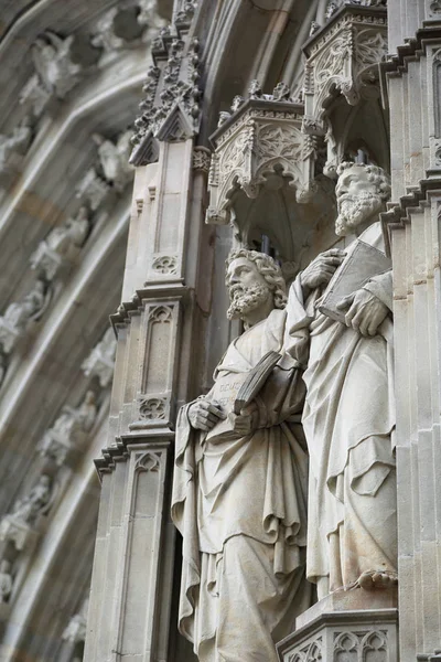 Barcelona Španělsko Června 2018 Podrobnosti Svaté Církve Katedrální Bazilika Svatého — Stock fotografie