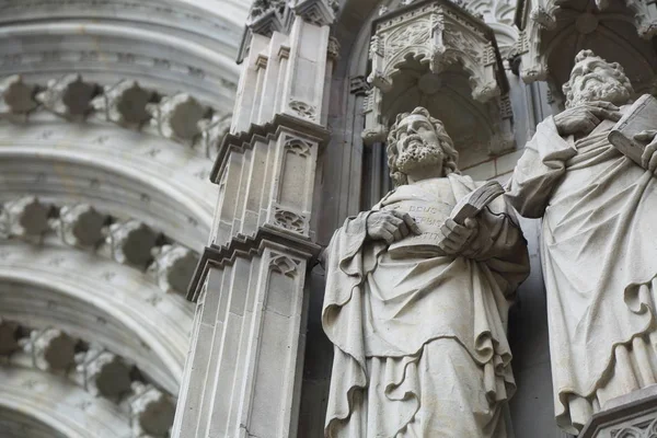 Barcelona Catalonia Espanha Junho 2018 Detalhes Catedral Santa Igreja Basílica — Fotografia de Stock