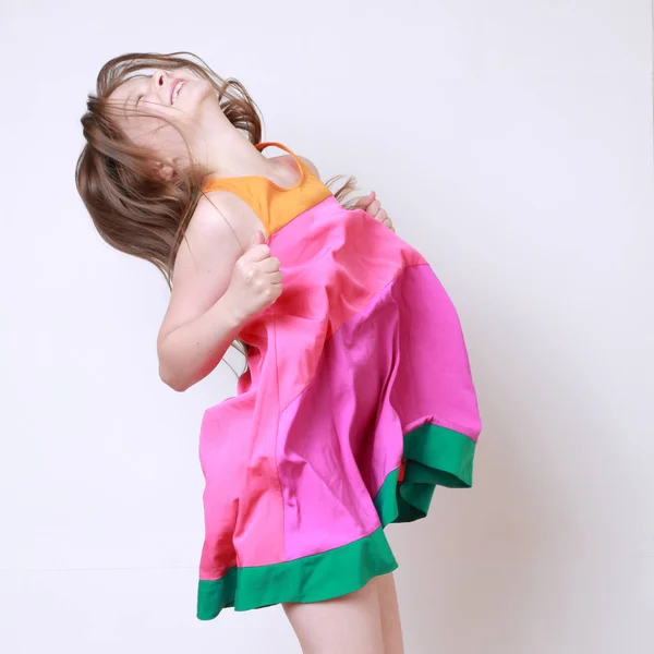 Little Girl Posing Camera — Stock Photo, Image