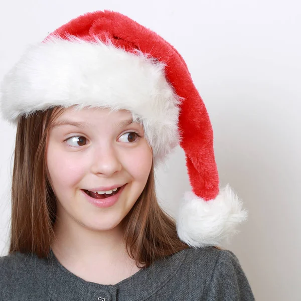 Dziecko Santa Hat — Zdjęcie stockowe