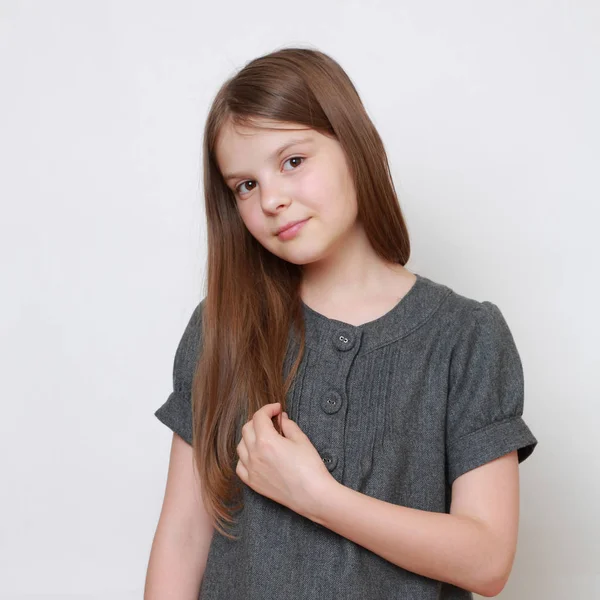 Vackra Emotionell Tonåring Flicka — Stockfoto