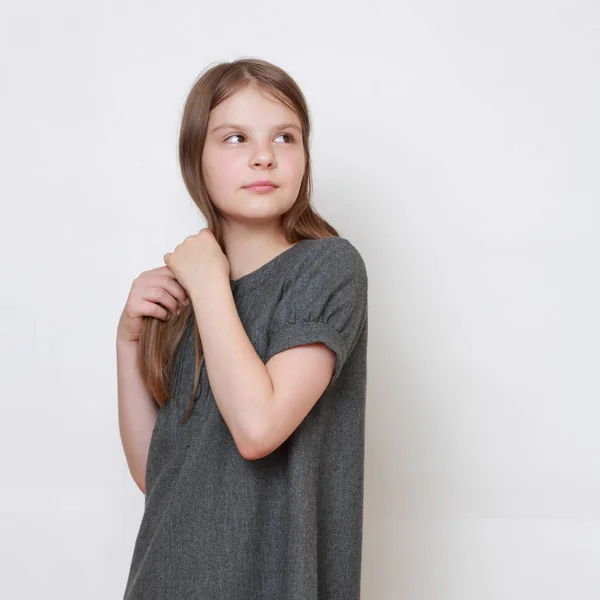 Divertido Feliz Caucásico Adolescente Chica — Foto de Stock