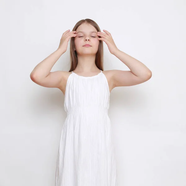 Image Emotional Little Girl — Stock Photo, Image