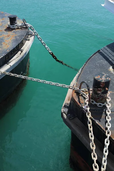 Genua Italien April 2018 Detaljer Pittoreska Hamnen Genua Genova Solig — Stockfoto