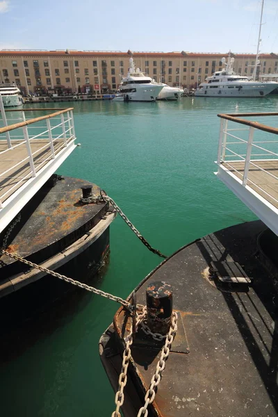 Genoa Italie Avril 2018 Détails Dans Pittoresque Port Gênes Gênes — Photo