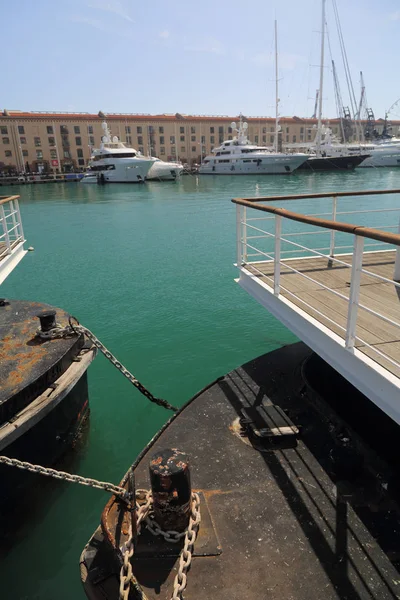 Genoa Italie Avril 2018 Détails Dans Pittoresque Port Gênes Gênes — Photo