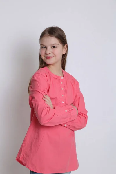 Kaukasische Tiener Meisje Poseren — Stockfoto