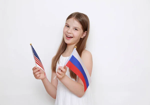 러시아와 국기를 — 스톡 사진