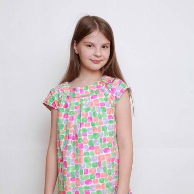 duygusal küçük kız portresi