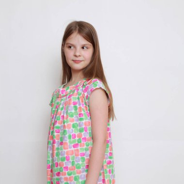 duygusal küçük kız portresi