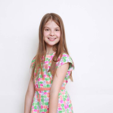 Duygusal küçük bir kızın görüntüsü