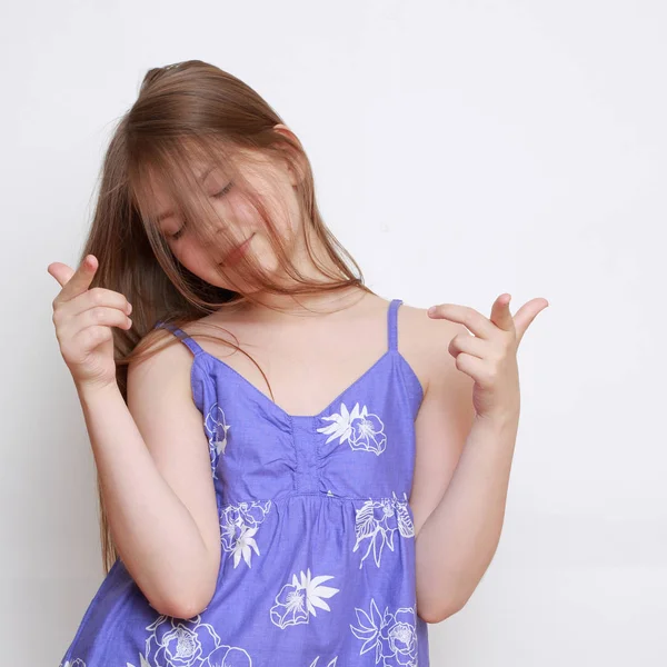 Tiener Meisje Als Een Model — Stockfoto