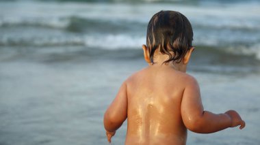 Sevimli küçük çocuk portre 